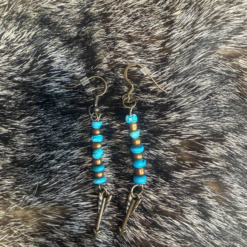 Elegant Beaded Dangle Earrings